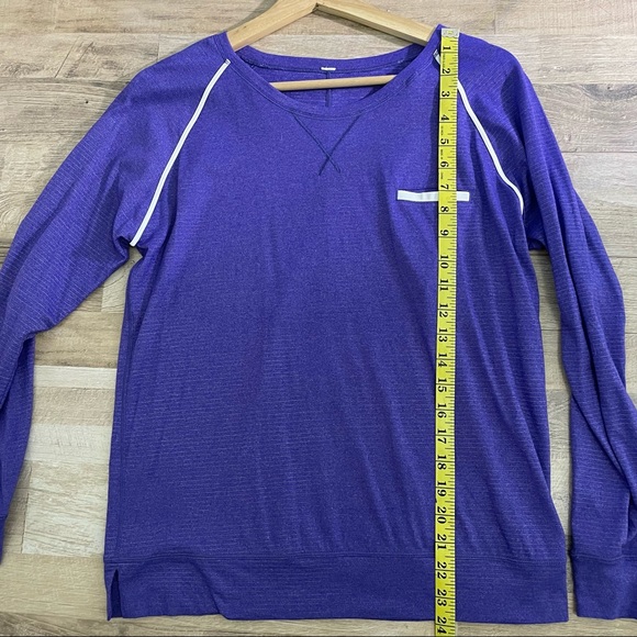 Lululemon | Purple Striped Long Sleeve - Picture 5 of 8